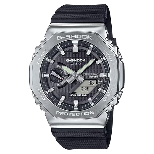 Relógio G-Shock Casio G-Steel Solar Connected Black Dial Resin Strap - GBM2100-1A