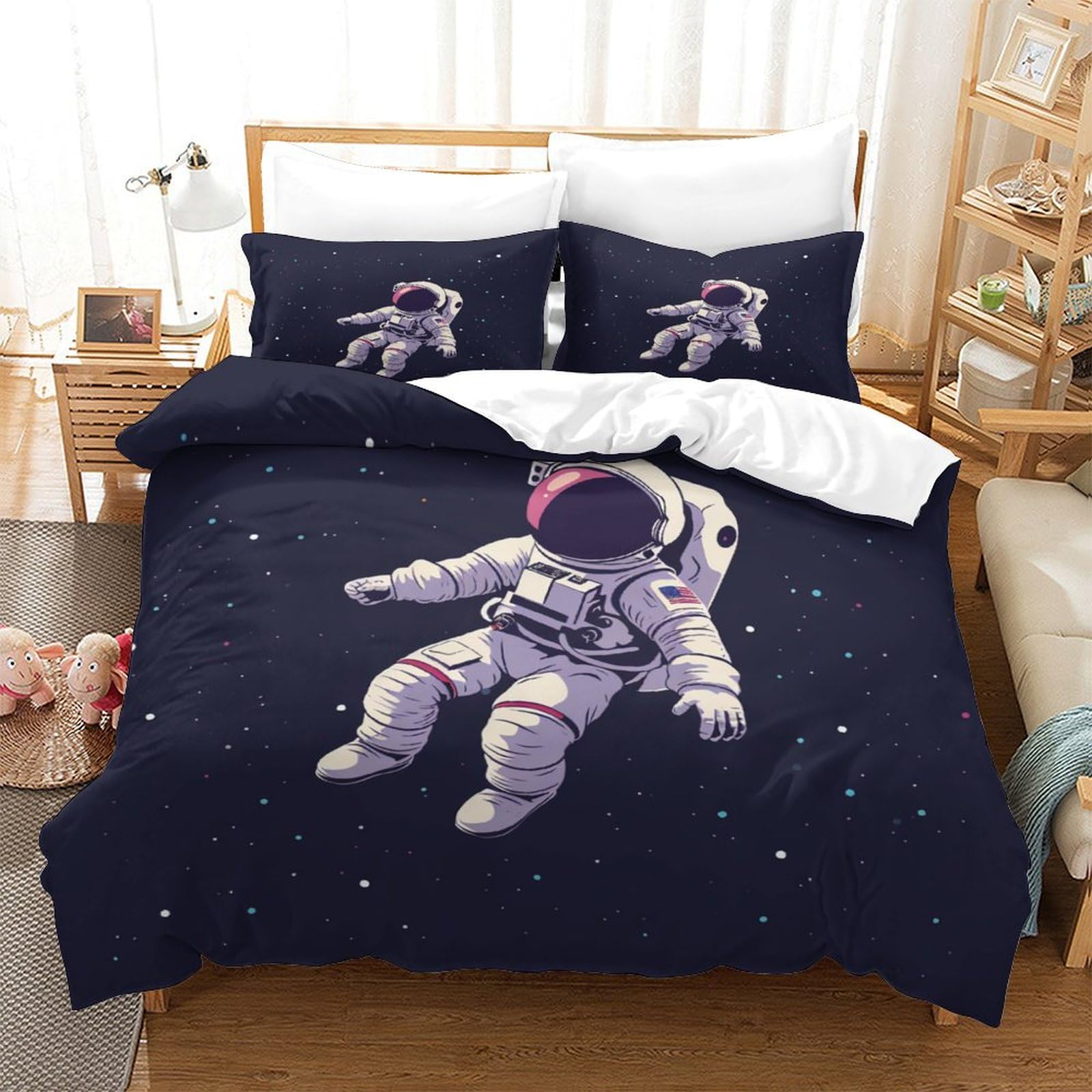 Housse de couette 3D espace pour transformer la chambre d'enfant single