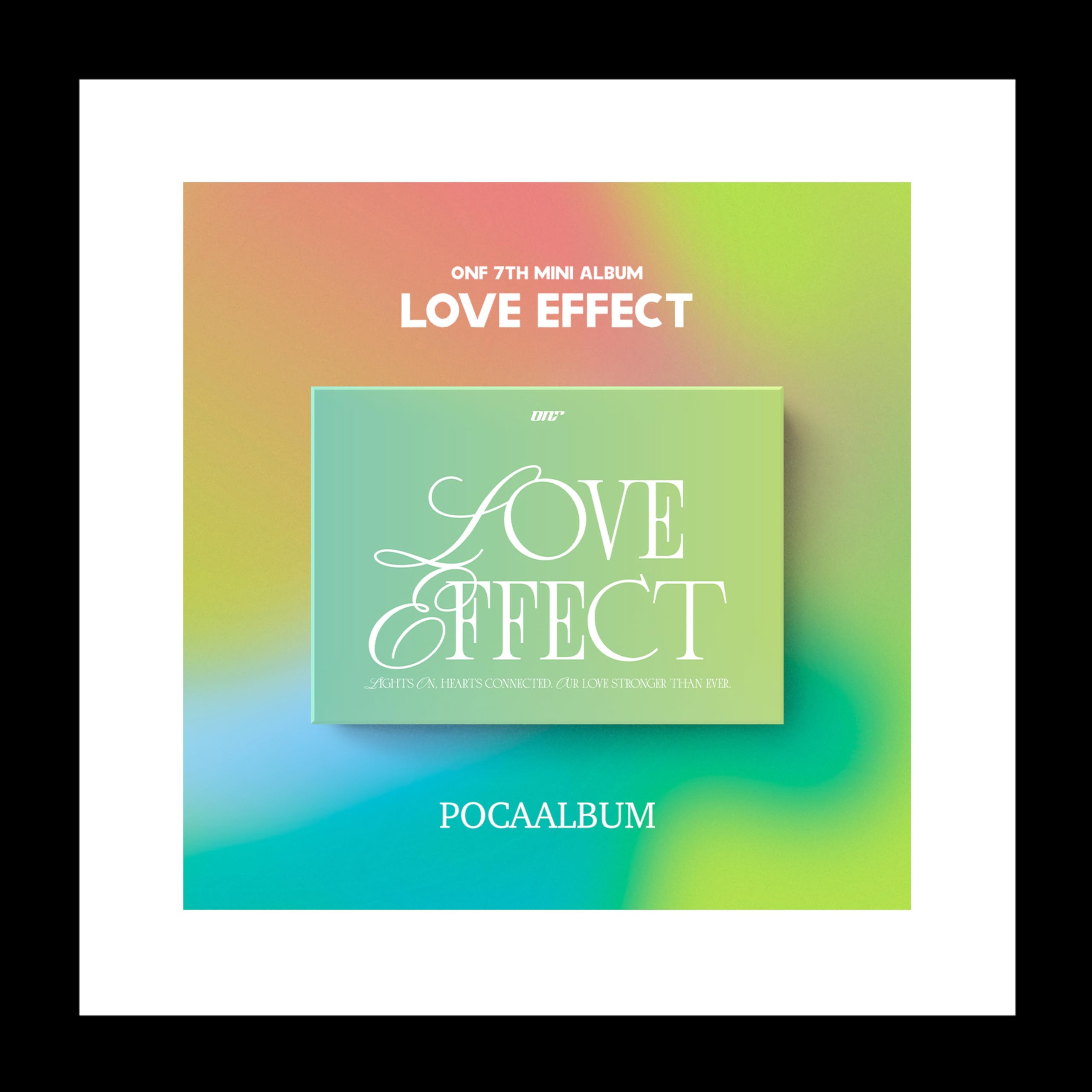 ONF Love Effect 7th Mini Album POCA Version Photostand QR card Photocard Sticker User guide