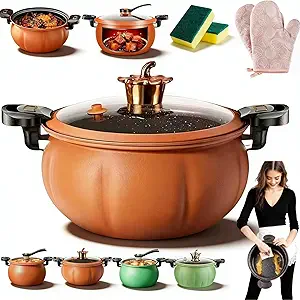 Multifunctional Large Capacity Non-stick Pressure Cooker, 8QT