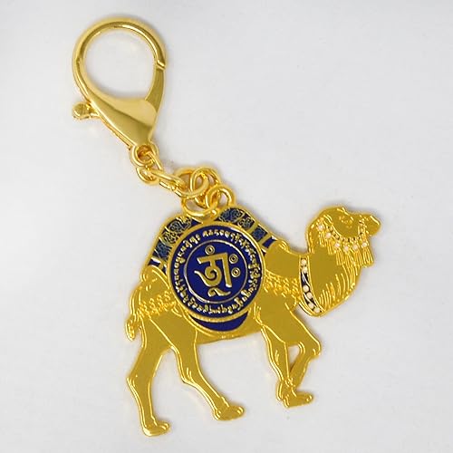 Miniatura 5 de Feng Shui Cash Flow Camel Amuleto Llavero Sabiduría China Riqueza Porsperidad Éxito Buena Suerte Amuleto Lucky Fengshui Regalo