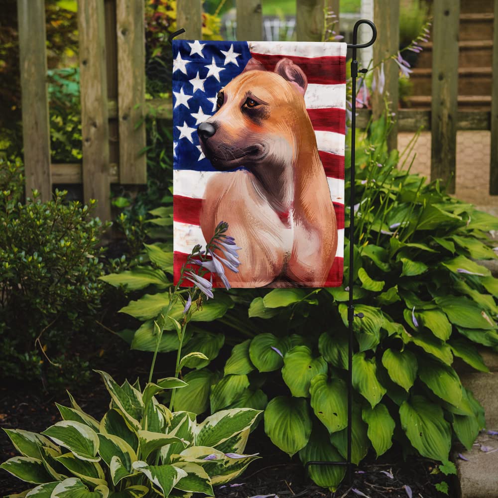 Caroline's Treasures CK6388GF Alano Espanol American Flag Flag Garden Size , Small, multicolor