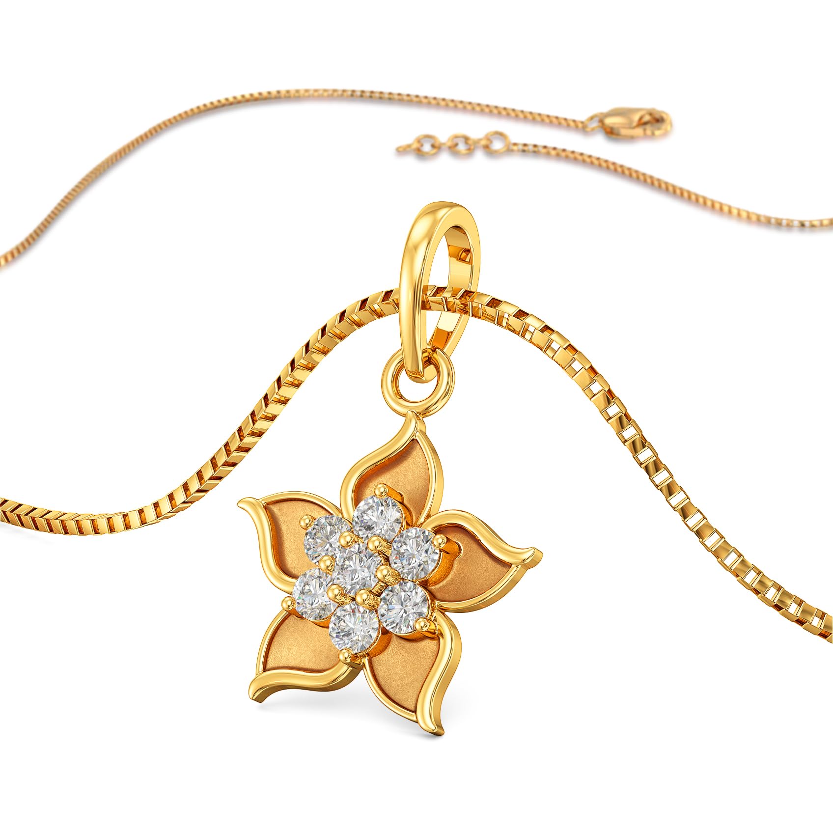 joyalukkas 22 KT Purity | HUID & BIS Hallmark | Soft Bloom Gold Pendant For Women-picture-23