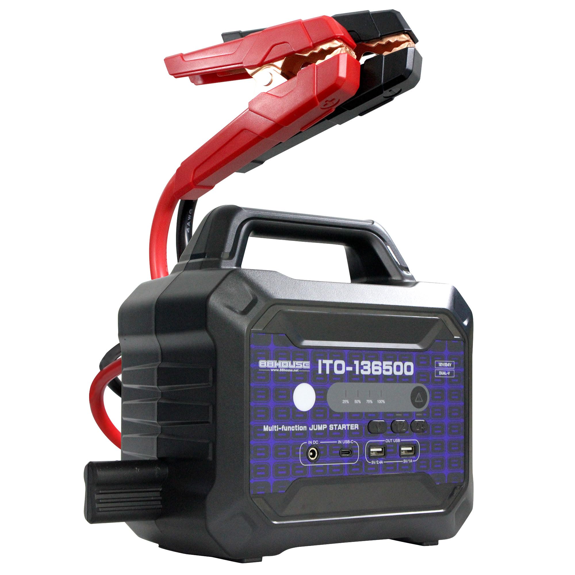 【新品】88HOUSE ジャンプスターター 12V 24V 43400mAh | 12V 24V マルチファンクション ㈱ハチハチハウス 大