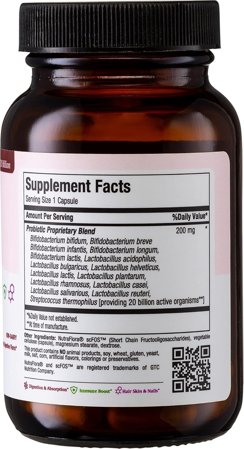 Maxi Health® Probiotics 20 Billion CFU with Prebiotics (30 Capsules) — Amazon image 2