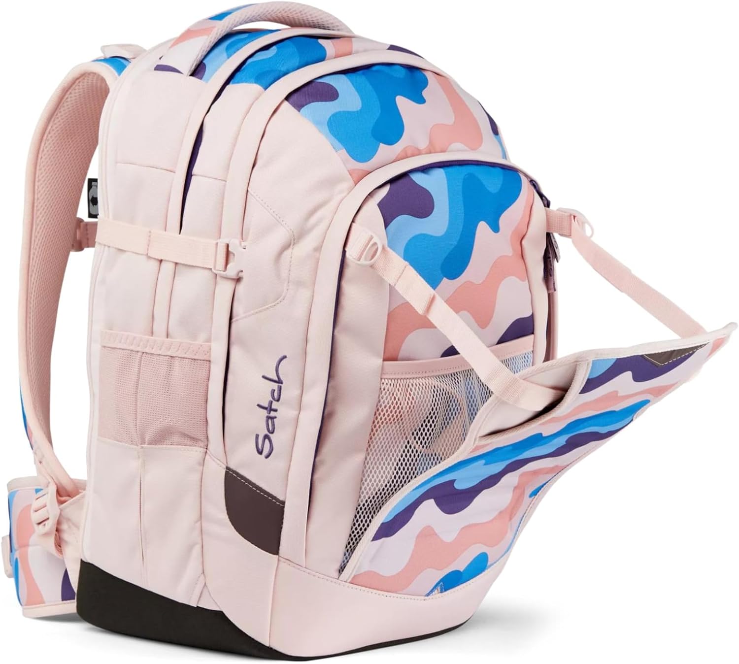 Satch Unisex Kid's Schulrucksack, Candy Clouds 001-Pink, Talla única