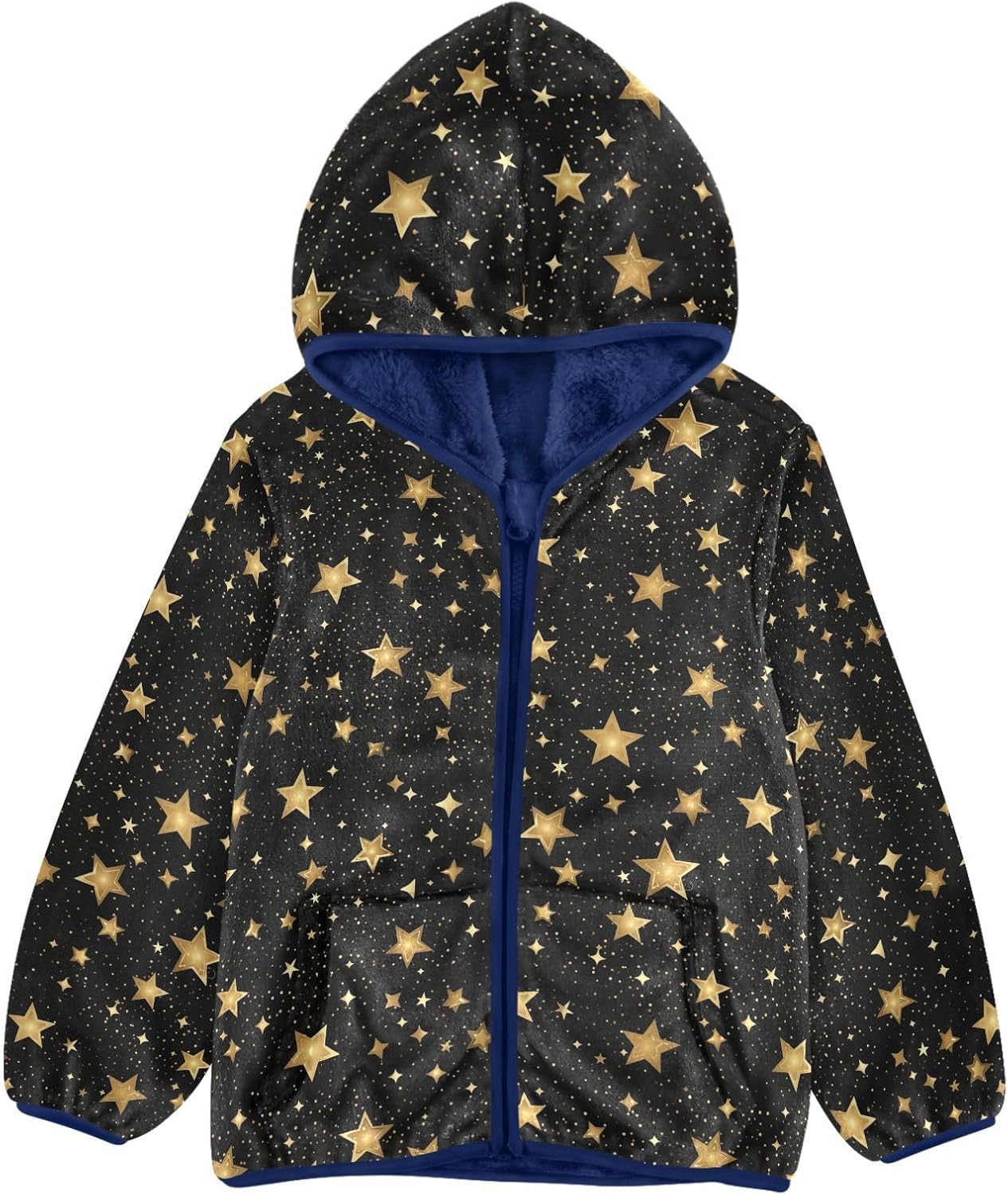 Boys Fleece Coat,Children's Zip-Up Hoodie Jacket,Baby Warm Fashion Outerwear 3-10T