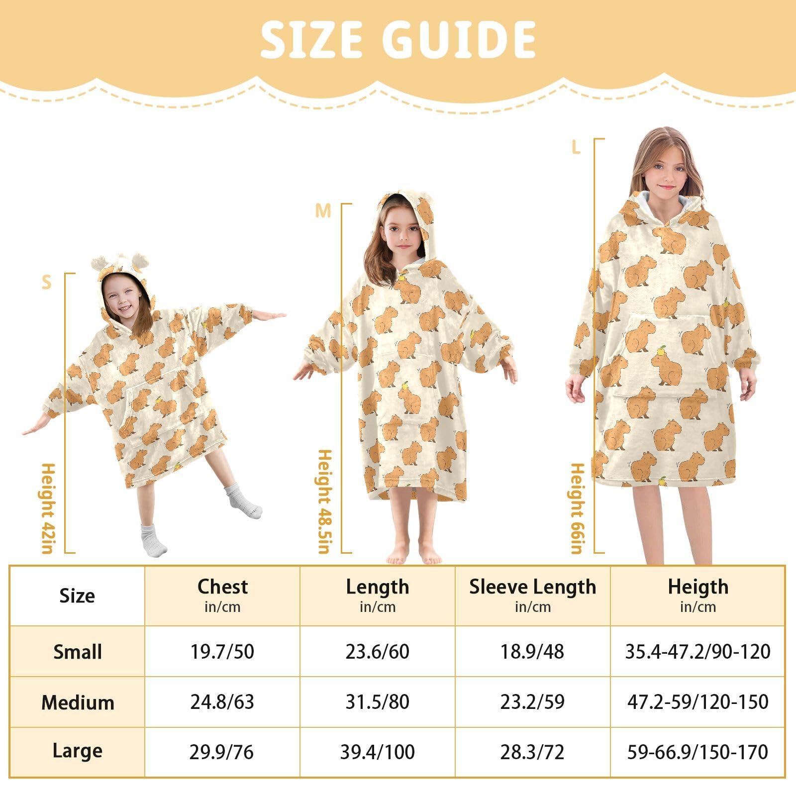 Tragbare Decken für Kinder, super weich, warm, gemütlich, übergroße Decke, Kapuzenpullover, Geschenke 3–14 Jahre, Jungen, Mädchen, Teenager, mit Tasche