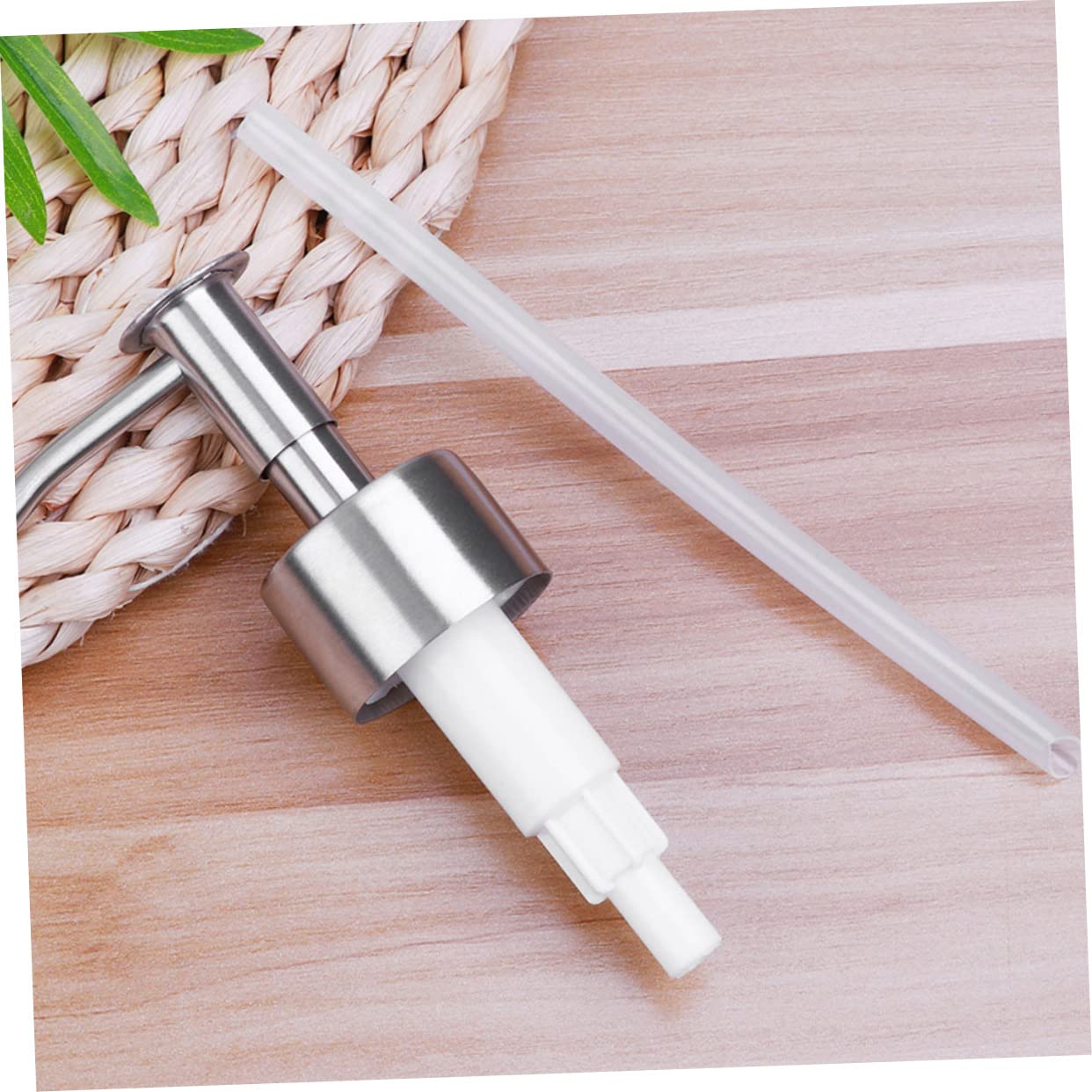 6pezzi Pompa Dispenser Acciaio Inossidabile Per Bottiglie Di Sapone Pompa Per Liquidi Per Bagno e Cucina Design Pressato e Compatto Facile Da Trasportare e Utilizzare Materiale