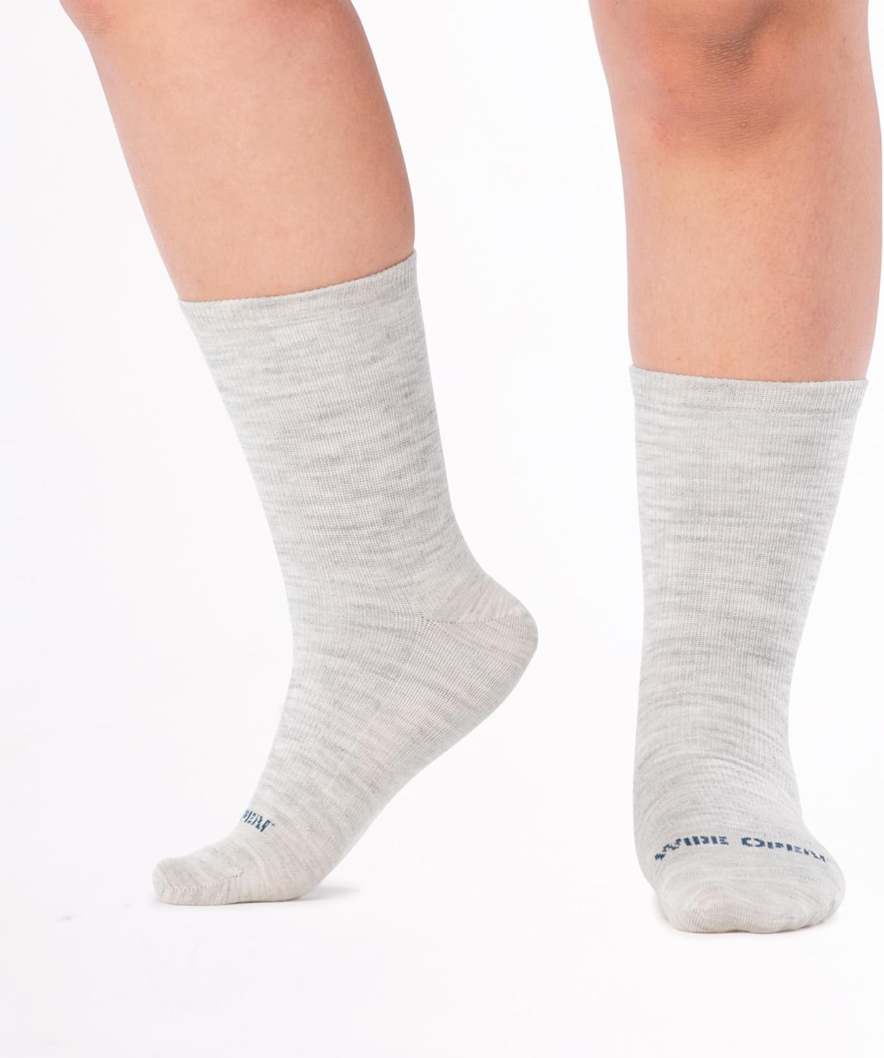 Wide Open Crew Socks for Women Merino Wool Lightweight Solid Basic Style 9513 - Image 3