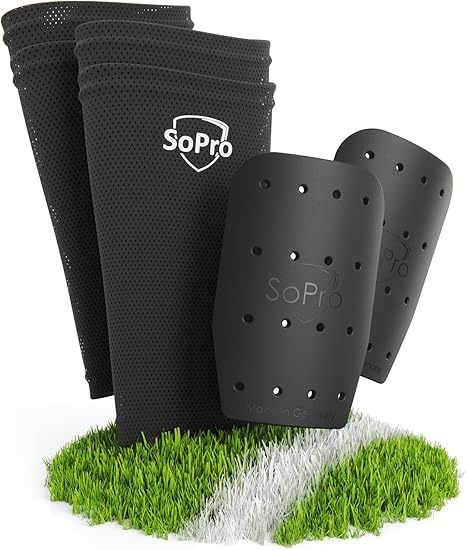 Motspo Schienbeinschoner 2 Paar - Mini Fußball Schoner 10x6 Cm Leicht