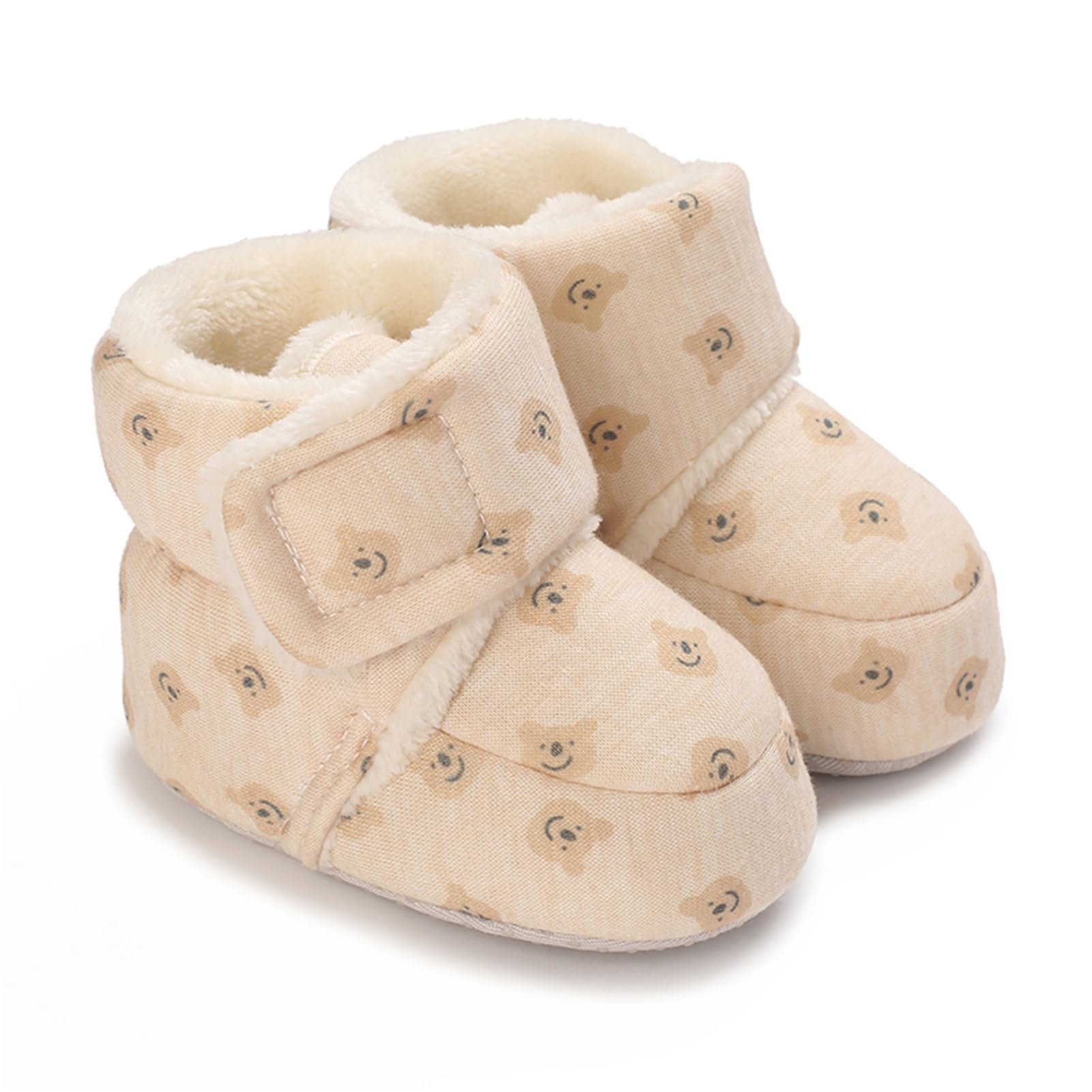 RVROVIC Baby Jungen Mädchen Plüsch Winter Schneestiefel Bowknot Anti Rutsch Warmes Fleece Kleinkind Stiefel Kleinkind Vorläufer