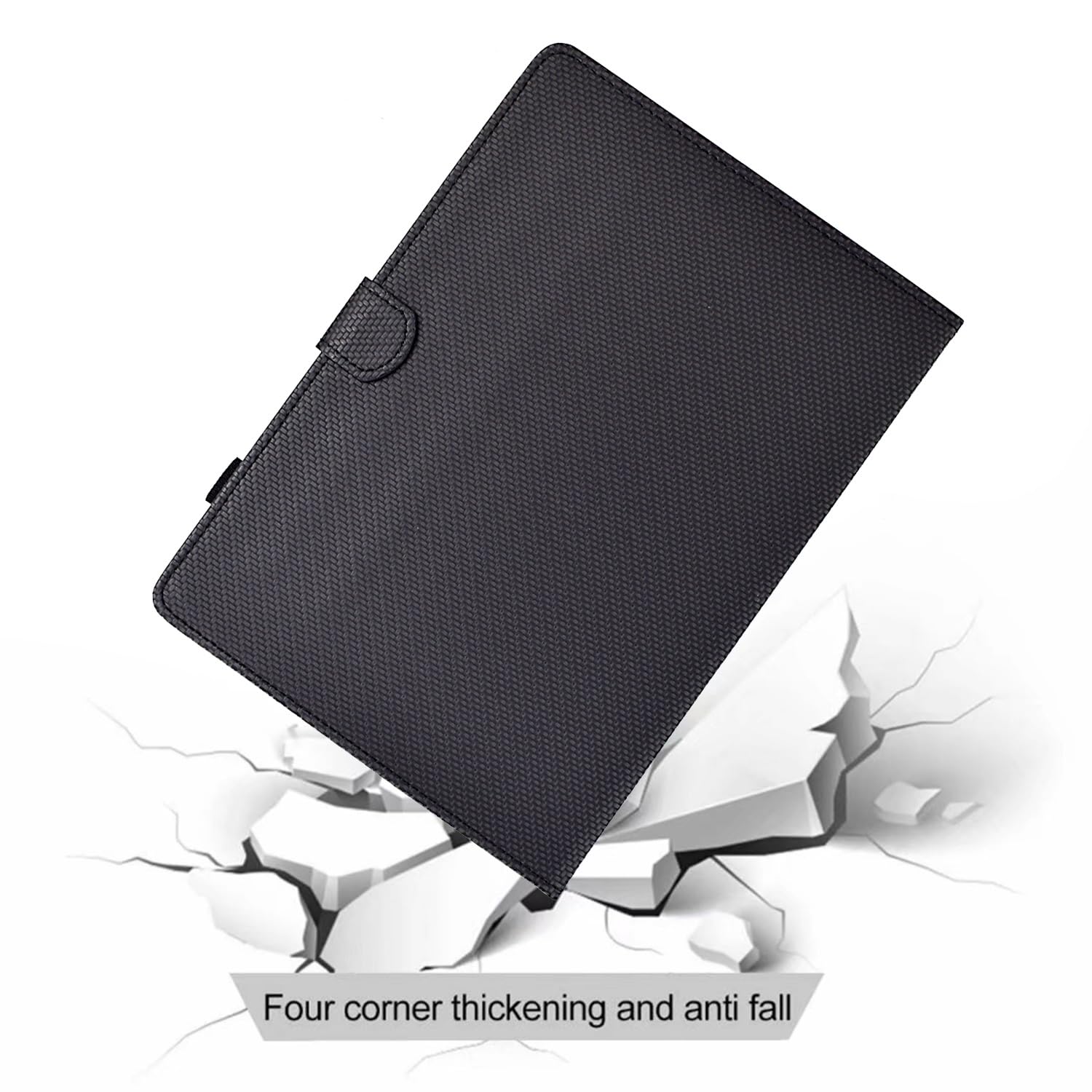 Kompatybilny z Kindle Fire 7 2019/2017/2015 (9./7./5. generacja) Etui Slim PU Leather Multiple Angle Stand Flip Case gniazdem na karty i automatycznym wybudzaniem/uśpieniem Cover Full Protective(Noir)