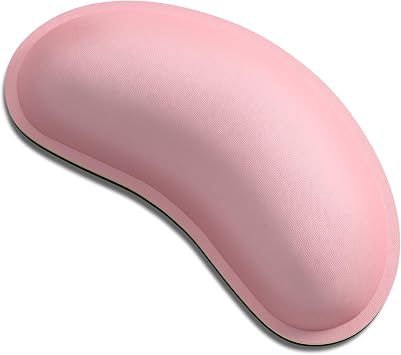 DAPESUOM Mouse Wrist Rest Ergonomic Memory Foam Mouse Wrist Support Hand Rest Pad Cushion Game, Office, Computer, Laptop, Wireless Mouse, Men, Women, Pain Relief and Easy Typing, Rose Pink