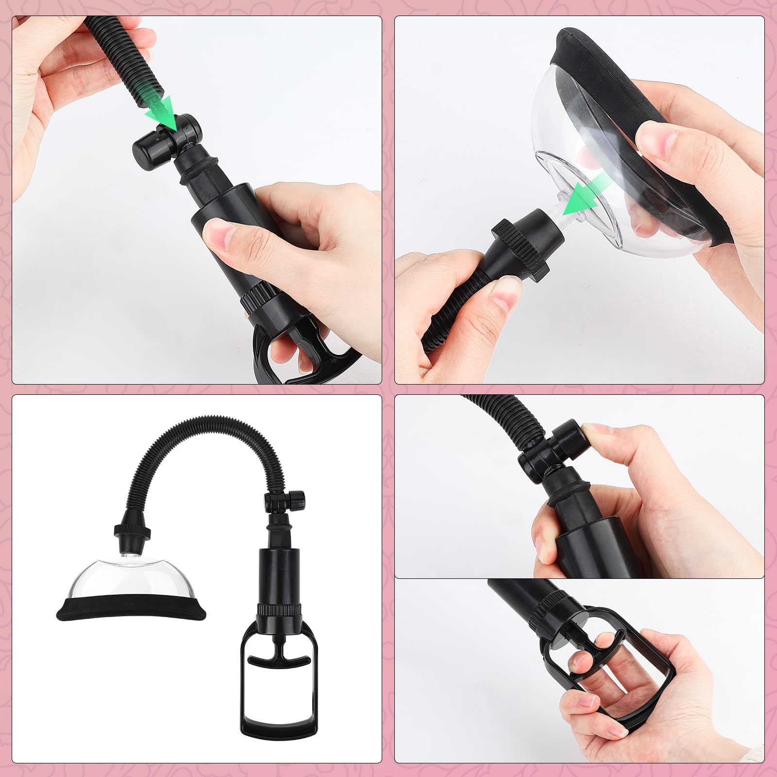 Pompe à Vide Manuelle pour Clitoris et Vagin - Stimulateur Féminin Intensifié, Plaisir Sexuel Accru, Aspiration Puissante, Sensibilité Augmentée, Outil de Plaisir pour Femmes