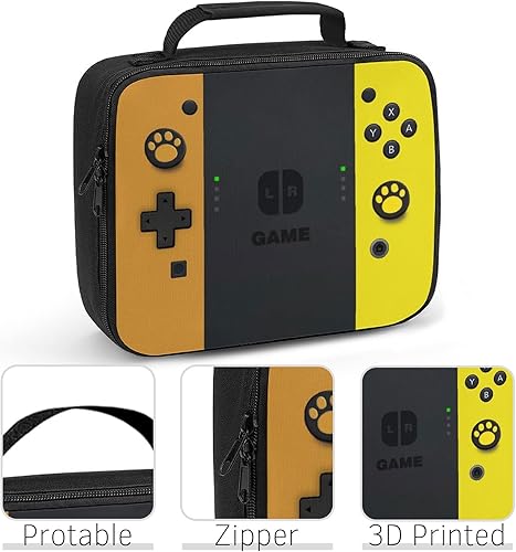 Miniatura 3 de JIRAIKEI Bolsa de almuerzo para niños y niñas bolsa de almuerzo aislada de videojuegos para la escuela el trabajo la oficina viajes picnic