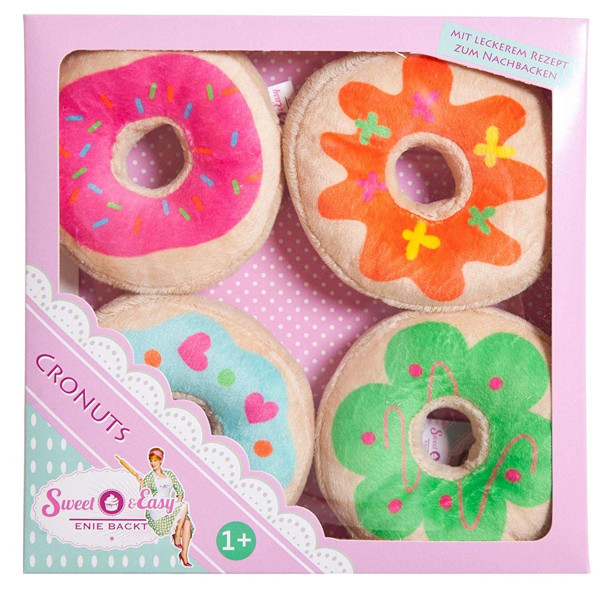 Beluga Sweet and Easy Cronuts Plush (4-Piece, Multi-Colour)