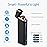 Electric Arc Lighter USB Rechargeable Windproof Flameless Plasma with Battery Indicator for Fire, Cigarette, Candle - Outdoors Indoors | Bright-Black (Upgraded).