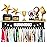 Marathon Running Trophy Shelf with Hooks for Medals - Metal Display Shelf for Wall Mount Ribbon Display, Trophy Shelves for Gymnastics, Soccer, Wrest,Running Race Medals Awards Rack,Gifts for Runners