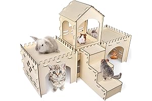 Bissap Wooden Rabbit Hideout Castle: Your Hoppy Haven