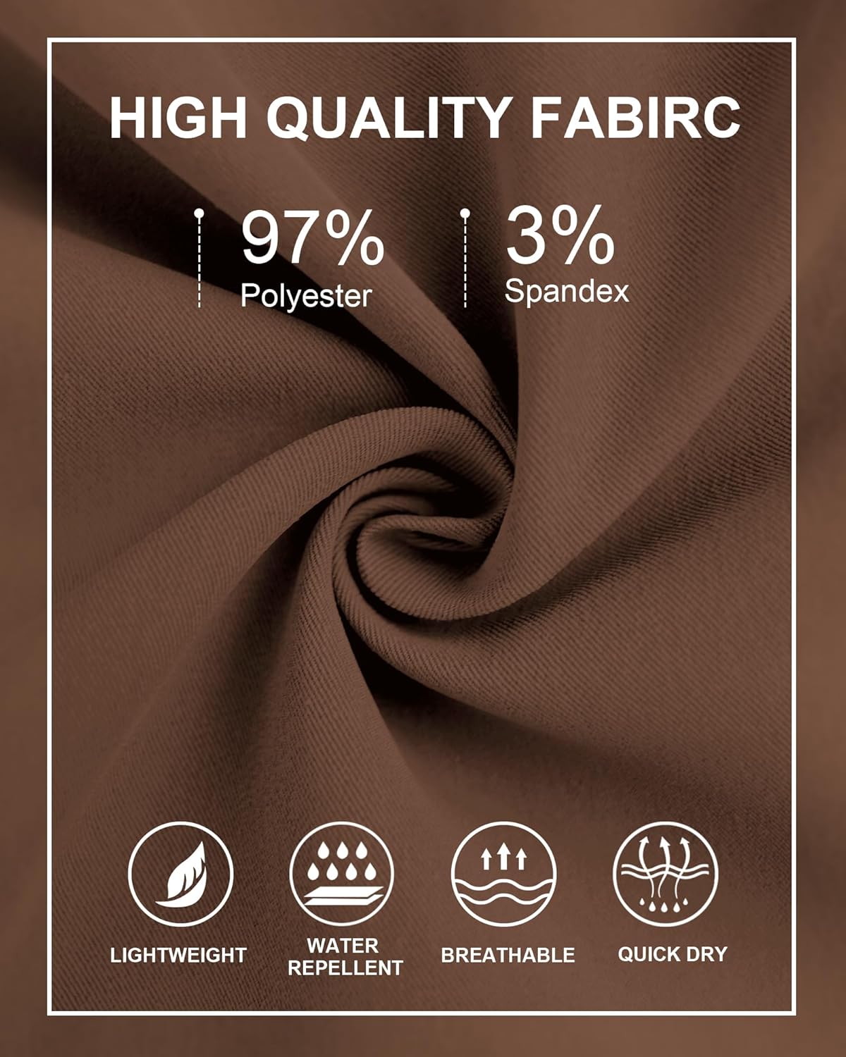 Men's Cargo Pants Casual Workout Joggers Stretch Sweatpants Elastic Drawstring Hiking Tactical Pants with 6 Pockets - Image 5