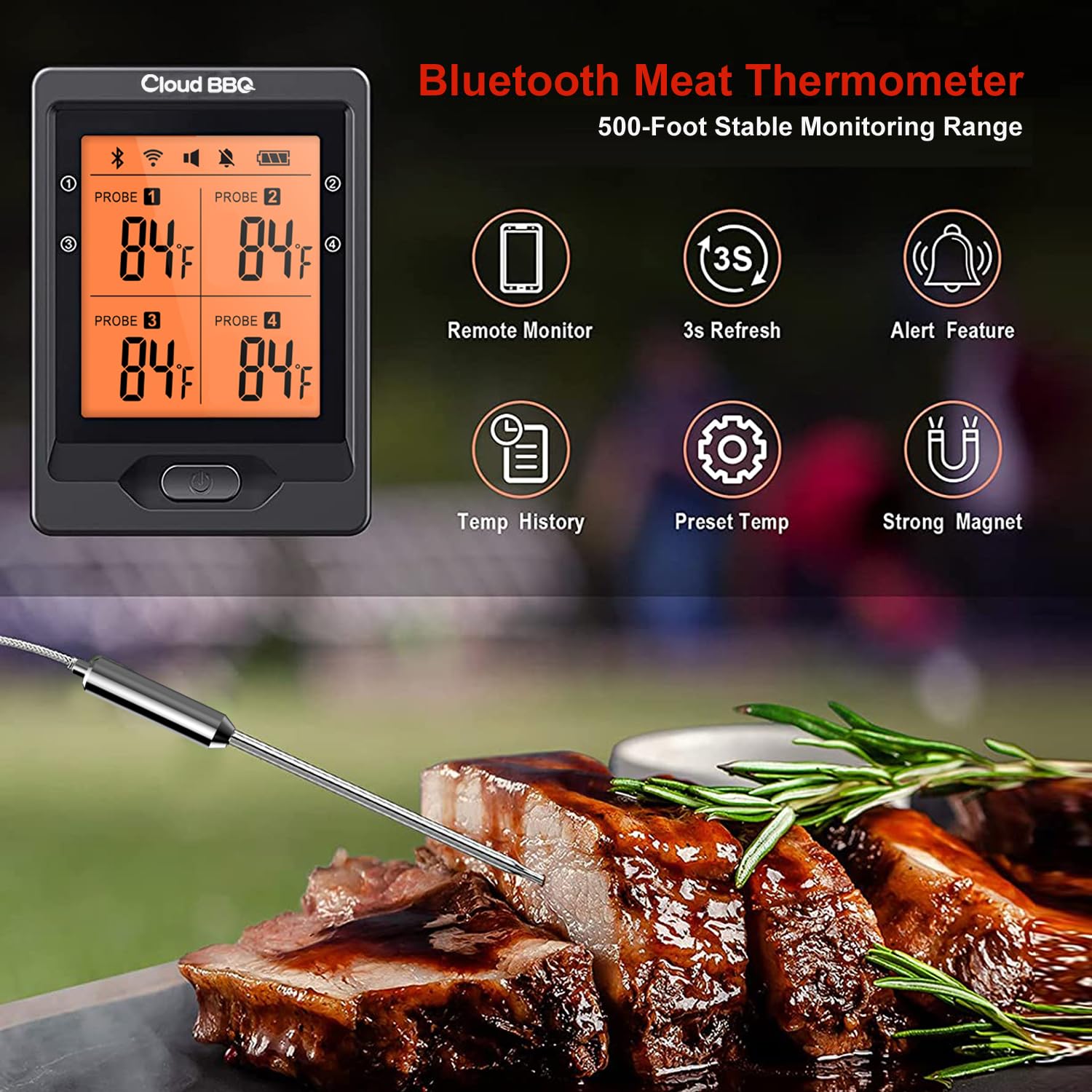 Meat Thermometer Nutrichef Temperature Probe Meat Thermometer