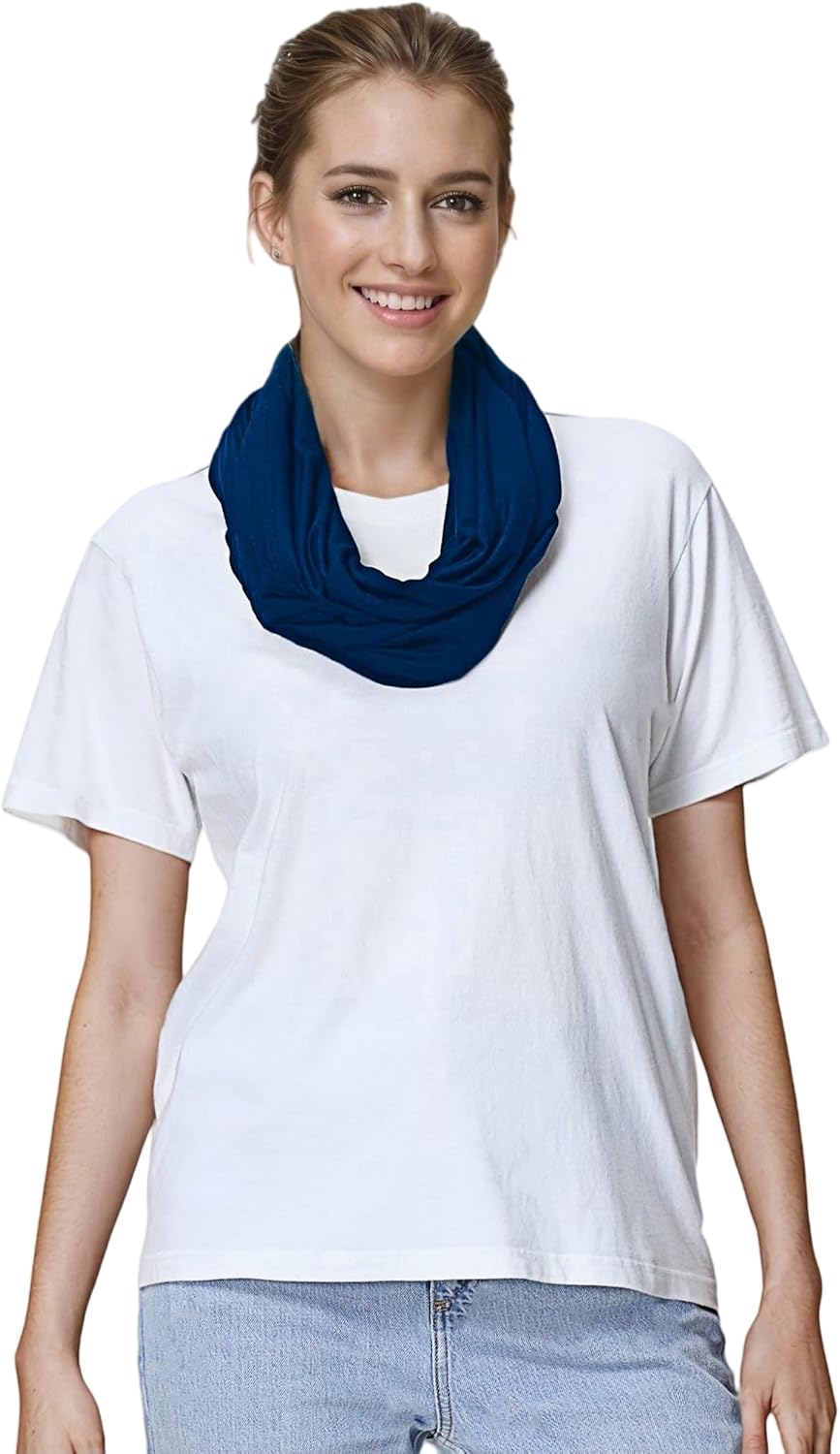 Lina & Lily Premium Modal Jersey Knit Women's Infinity Scarf Loop Lightweight - Image 2