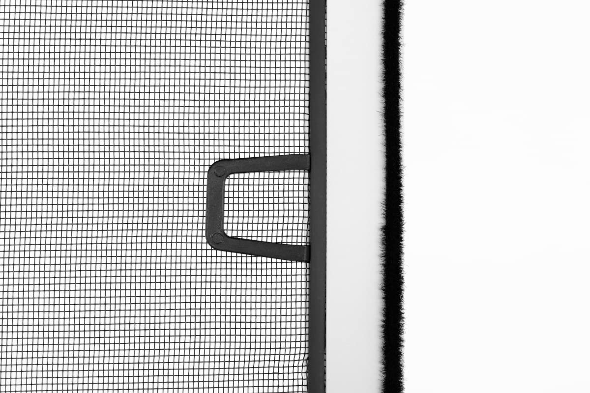 Schellenberg 70032 Moustiquaire fenêtre amovible avec cadre en aluminium aimanté - sans perçage - recoupable aux dimensions souhaitées - 130 x 150 cm, blanc