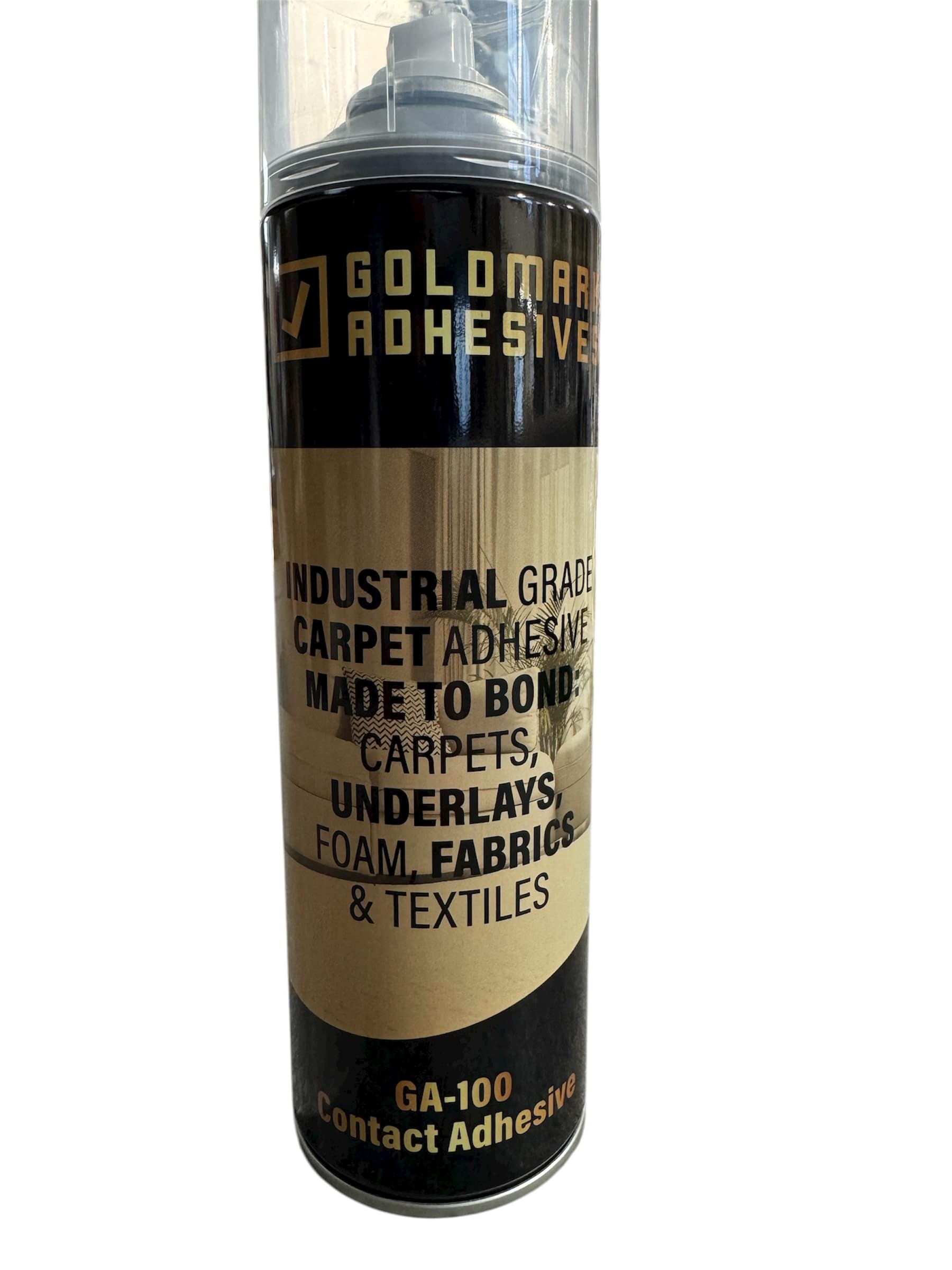 Smartdec Goldmark Industrial Contact Spray Adhesive for Carpets, Foam, Fabrics, Wood, Metal, Glass, Plastics (1)