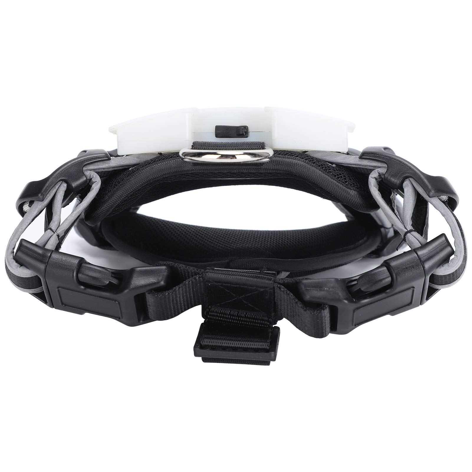 Pettorina di sicurezza notturna con LED di ricarica USB, regolabile, riflettente, ad alta visibilità, comoda per tutte le razze (S)