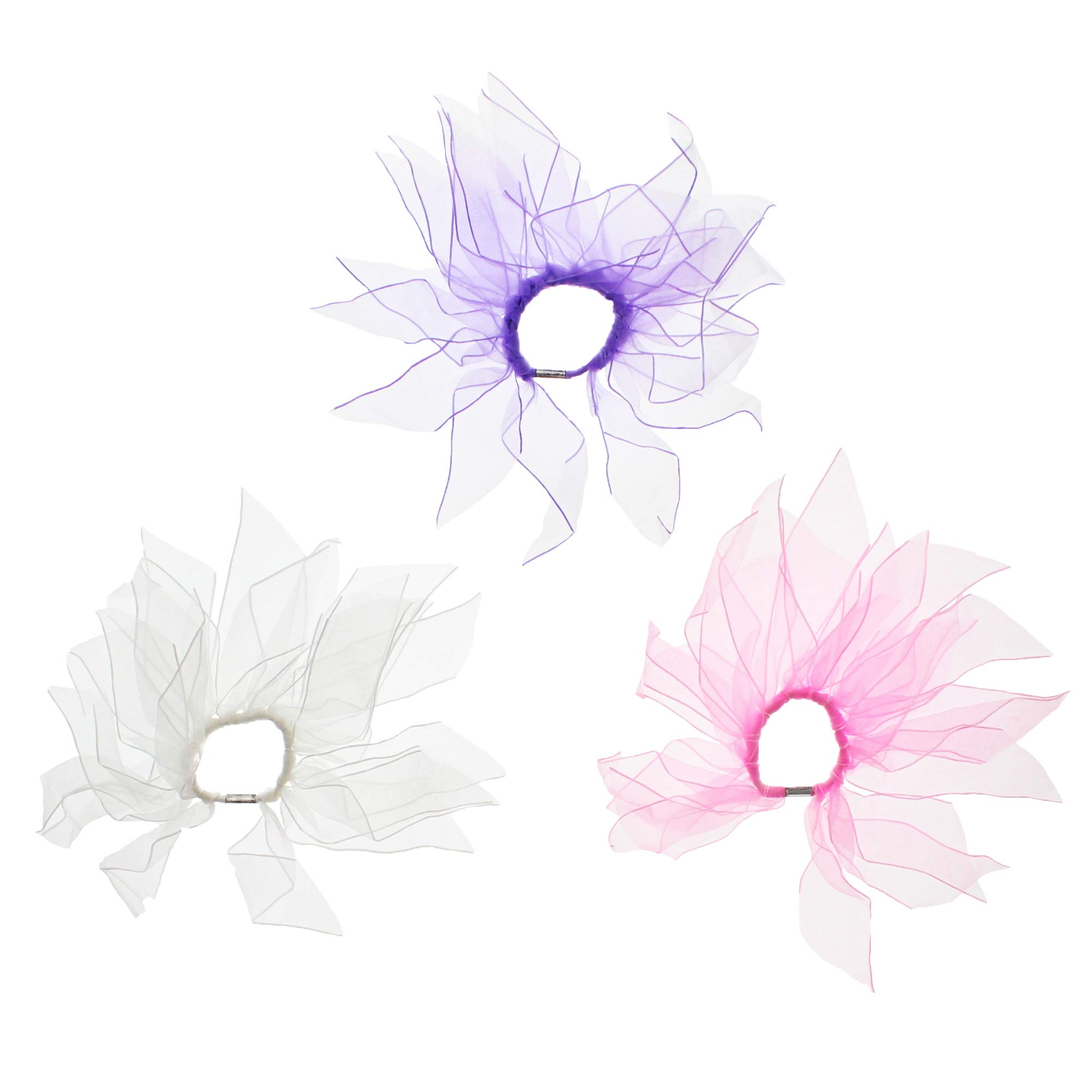 Zac's Alter Ego Set of 3 Double Layer Pastel Windmill Scrunchies