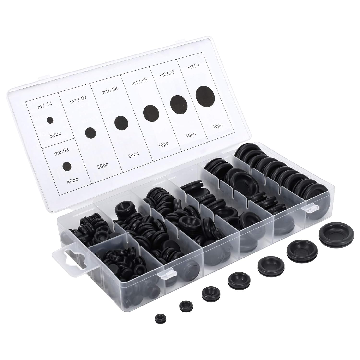 Buy MIZOMOR 170 Pieces Rubber Grommet Firewall Hole Plug Assortment Kit