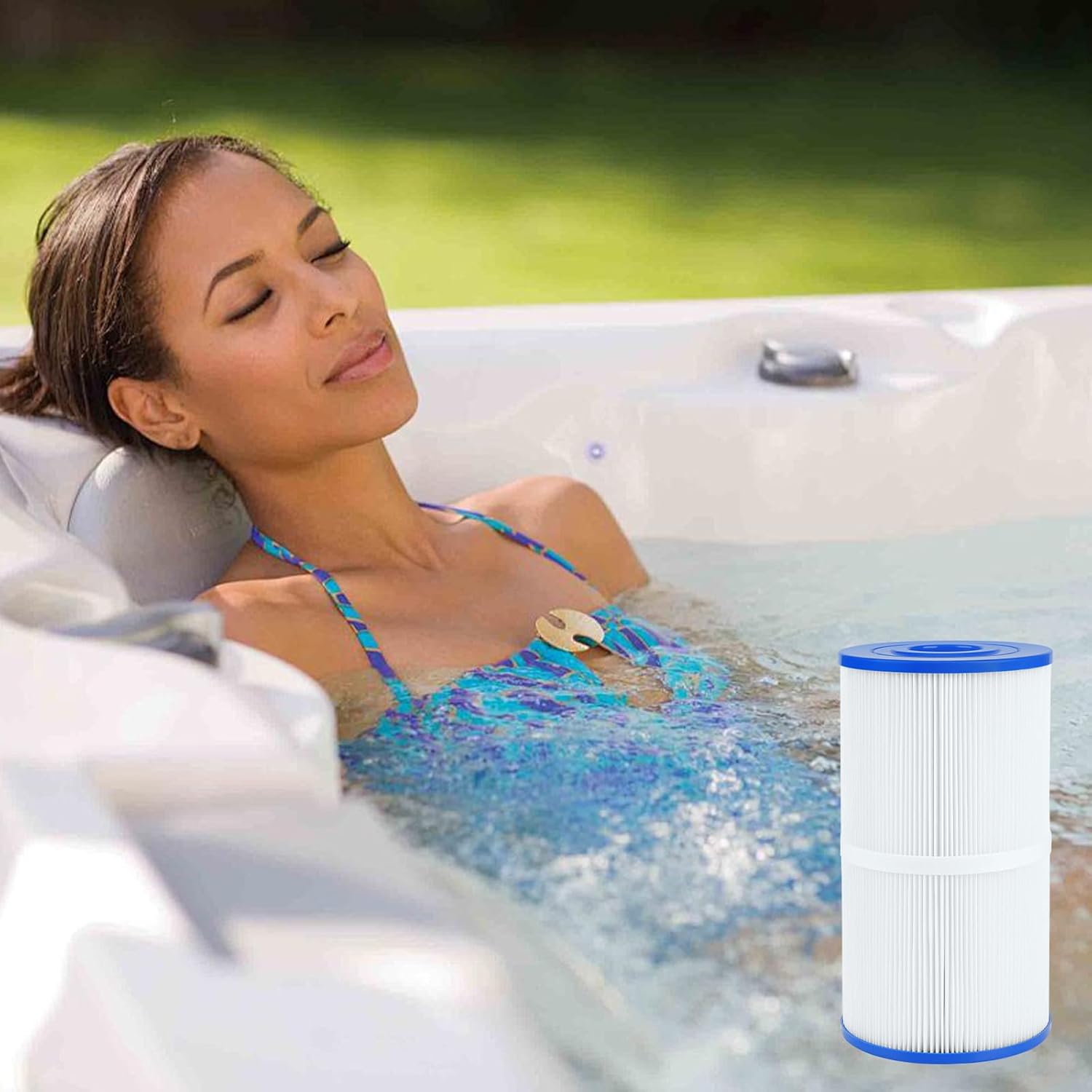 SUNRRA® PWK30 Hot Tub Filters Replacement for Watkins 31489, Unicel C-6430, Pleatco PWK30, Filbur FC-3915, 73178, 73250, 71825, P/N0969601, Durable Hot Springs Spa Filter, 30 sq. ft, 2 Pack