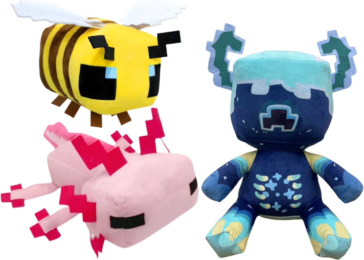 3-Pack-Game Plush 8-inch Bee Plush,12-inch Axolotl Plush,10-inch Warden Plush,Stuffed Animals Toys for Boys Girl,Great Choice for Soft Pillow Decorations, Kids Birthday Parties 3-Pack-Game Plush 8-inch Bee Plush,12-inch Axolotl Plush,10-inch Warden Plush,Stuffed Animals Toys for Boys Girl,Great Choice for Soft Pillow Decorations, Kids Birthday Parties