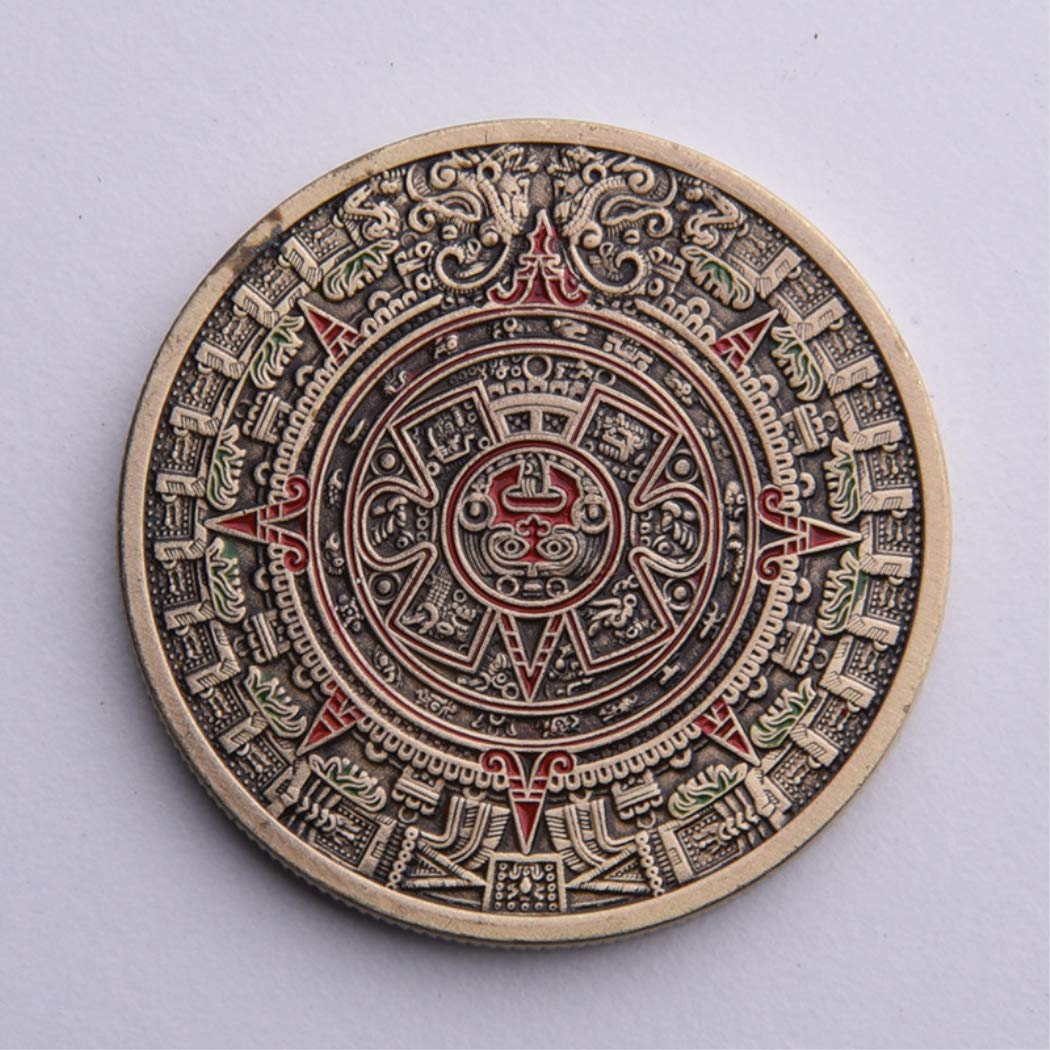 Kocreat Mexico Aztec Mayan Bronze Coin Maya Coronal Pyramid Lucky Antique  Bronze Coin Copy Original Coin Commemorative Coin Replica : Amazon.de: Toys