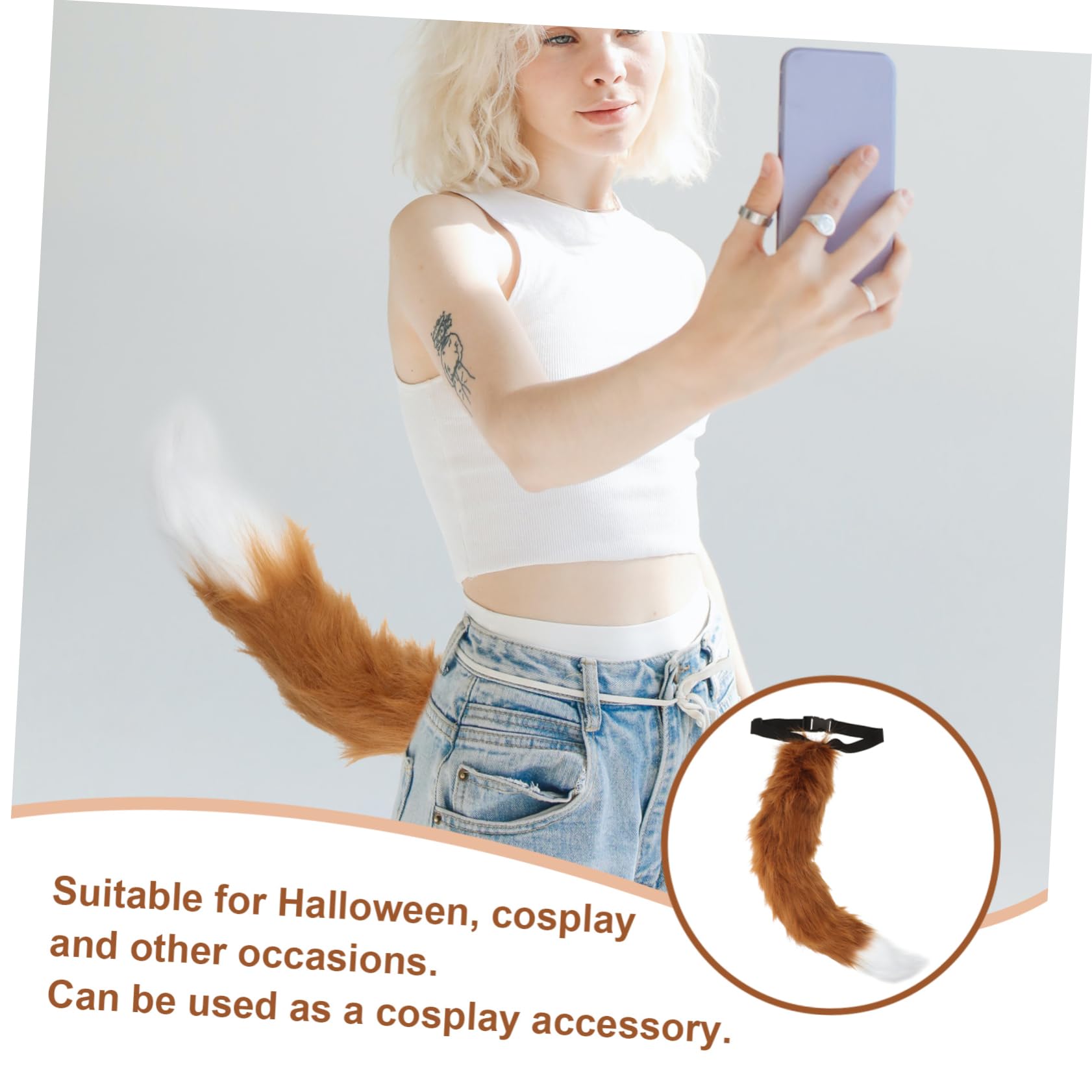 FOMIYES Accesorios De De Animal De Peluche De Animal De Orejas Soleadas Enormes Y Esponjosas Falsas Disfraz De De Disfraz De Para Cosplay Disfraz De