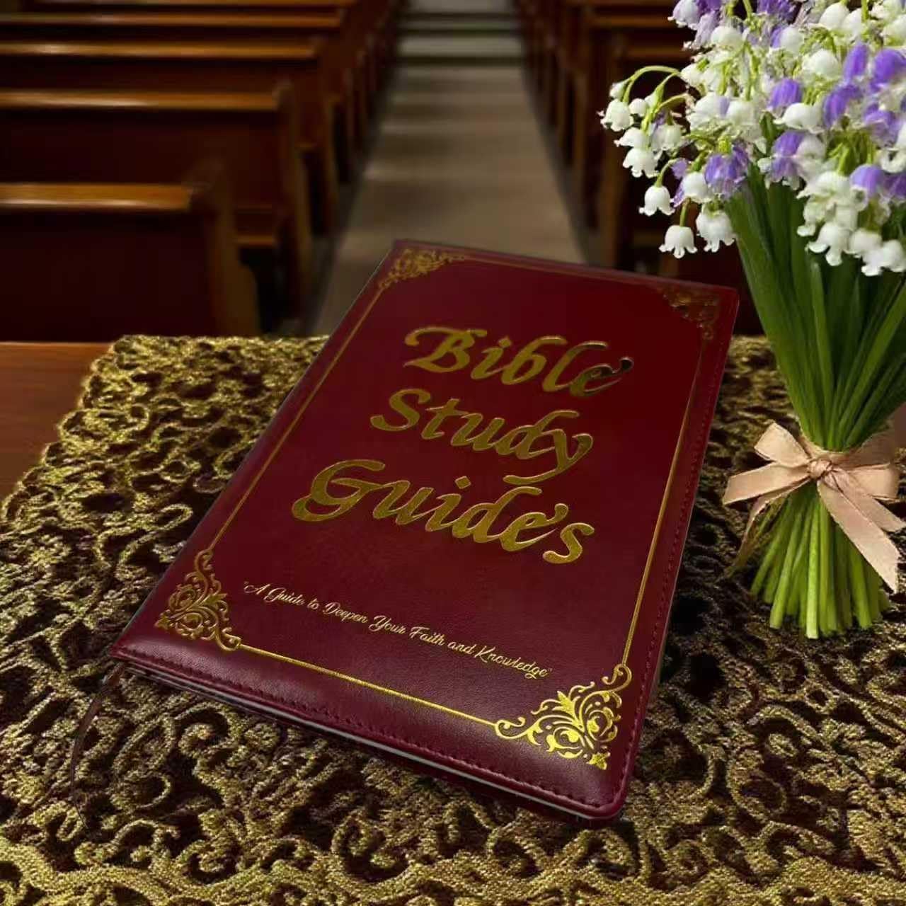 Bible Study Guide for Women & Men – 66-Page Guide with Complete Book Summaries & Devotional Journal for Spiritual Growth | Premium Hardcover Faith Journal for Daily Reflection & Prayer