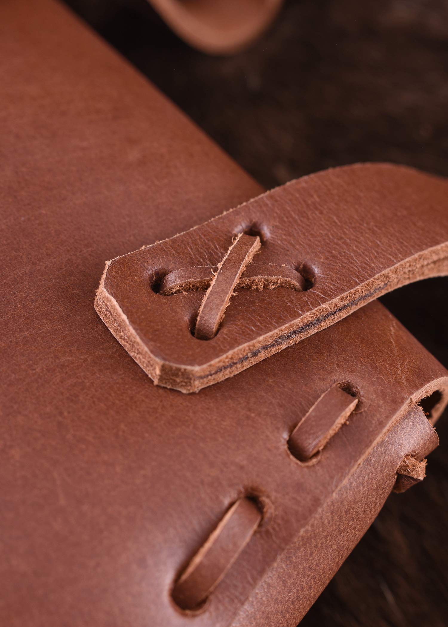 Ulfberth Mittelalter Gürteltasche Echtleder, Hellbraun