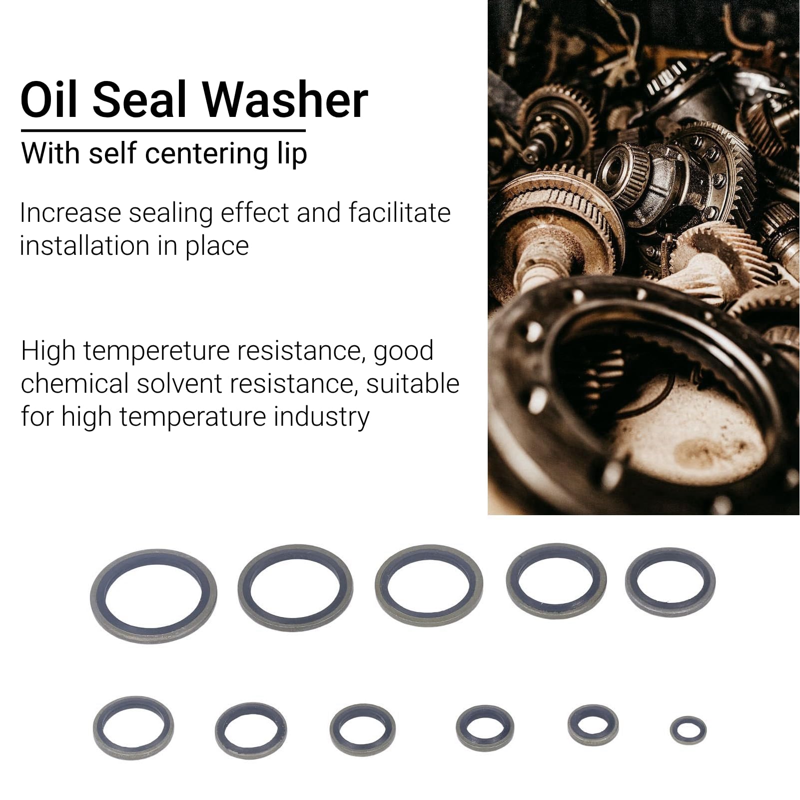 230 Stück Dichtungsringe Unterlegscheiben Set Ölablassschraube Dichtung M6 M8 M10 M12 M14 M16 M18 M20 M22 M24 M26 O Ring Sortiment Set