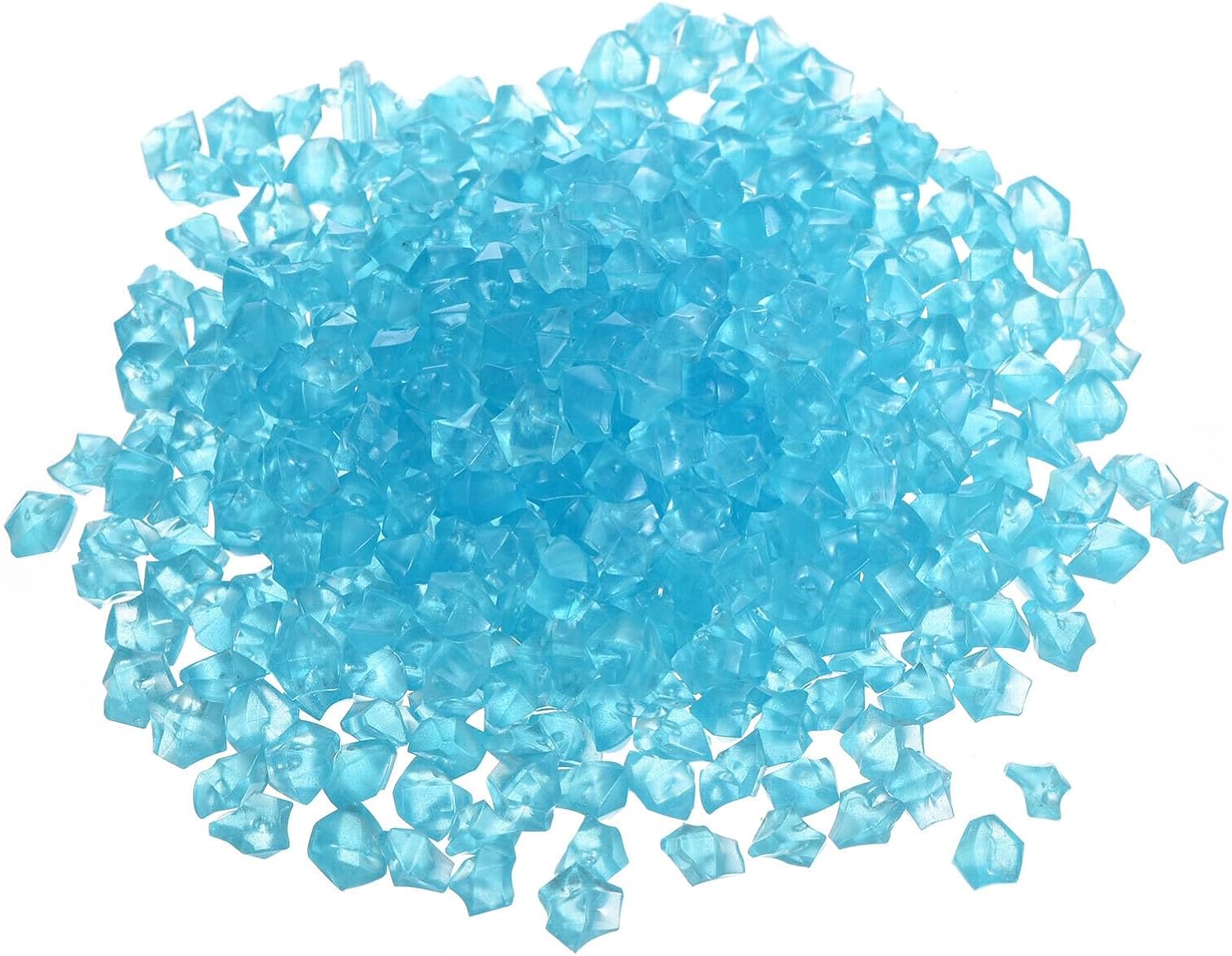 Home and Garden Parts 800pcs Glow Rocks 8-10mm Decoration Pebbles Luminous Stones Decor Sky Blue #CN/251024/12462