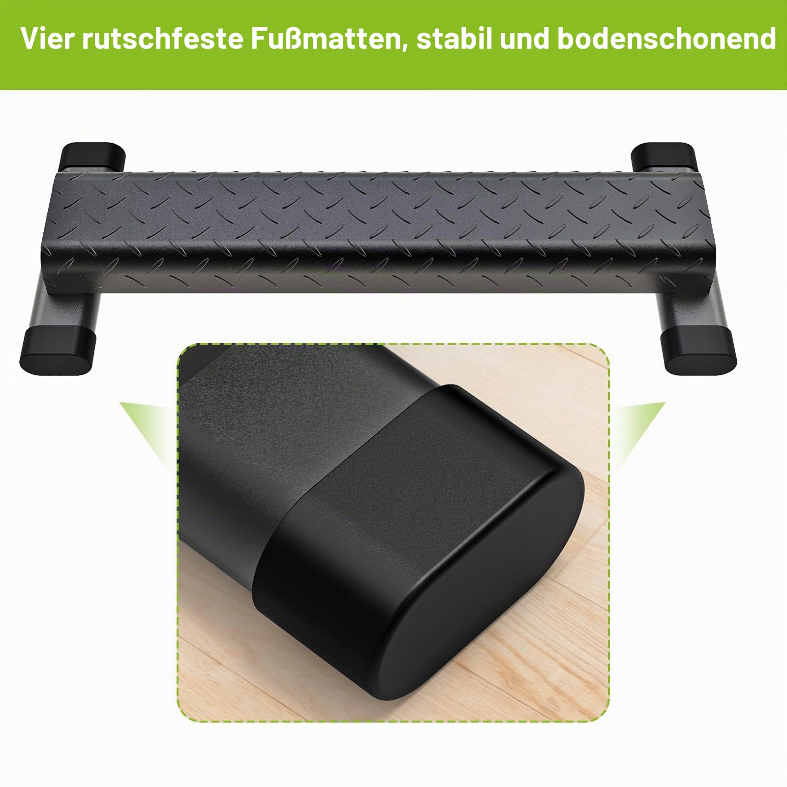 Kipika Vielseitige Wadenhebestange - Robuste Stahl-Steh-Wadenhebemaschine für das Fitnessstudio zu Hause, rutschfestes Design - Perfekt für Wadenheben, Kniebeugen, Fußdehnungen und Dip-Übungen