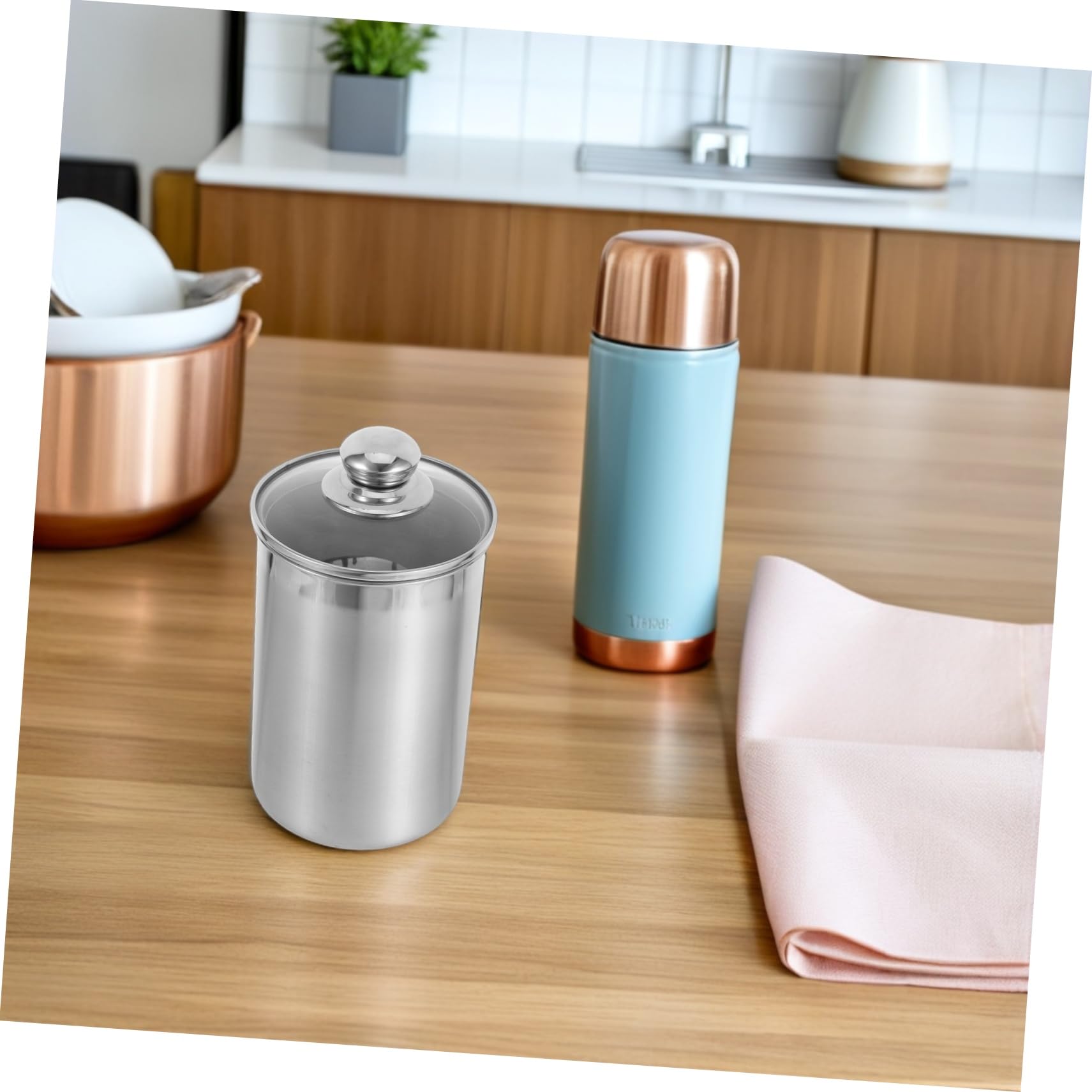 Ipetboom 2 Piezas De Tarro Hermético Para Alimentos Contenedor De Alimentos Frascos Herméticos Sellados Contenedor Para De Café Contenedor Para De Café Contenedores K