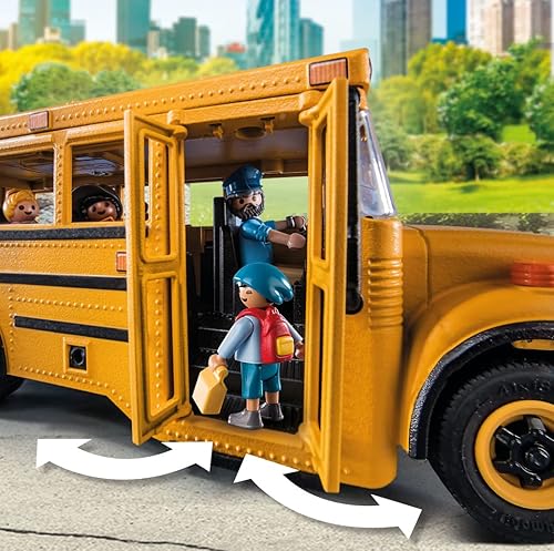 Miniatura 7 de Playmobil Autobús escolar con accesorios y 4 figuras