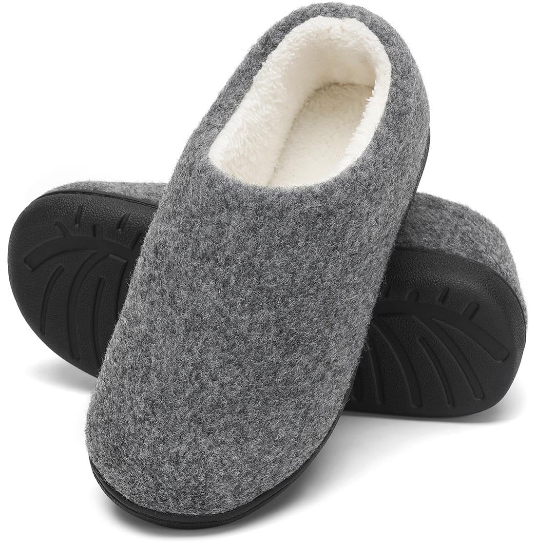 Mishansha Pantofole Inverno Calde in Memory Foam Ciabatte da Casa Antiscivolo Comode, Unisex-Adulto