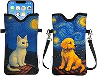 Vista 70 de Tainada Funda de neopreno para teléfono para hombres y mujeres con correa cruzada/cordón para el cuello para iPhone 17/16/15 Pro Max, Air, 16/15