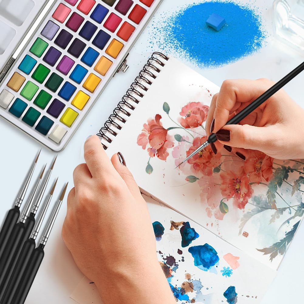 Juego de pintura de acuarela de 50/72/90/100 colores con pinceles de paleta Kit de color de agua de viaje Kit de pintura al agua para artistas principiantes y profesionales