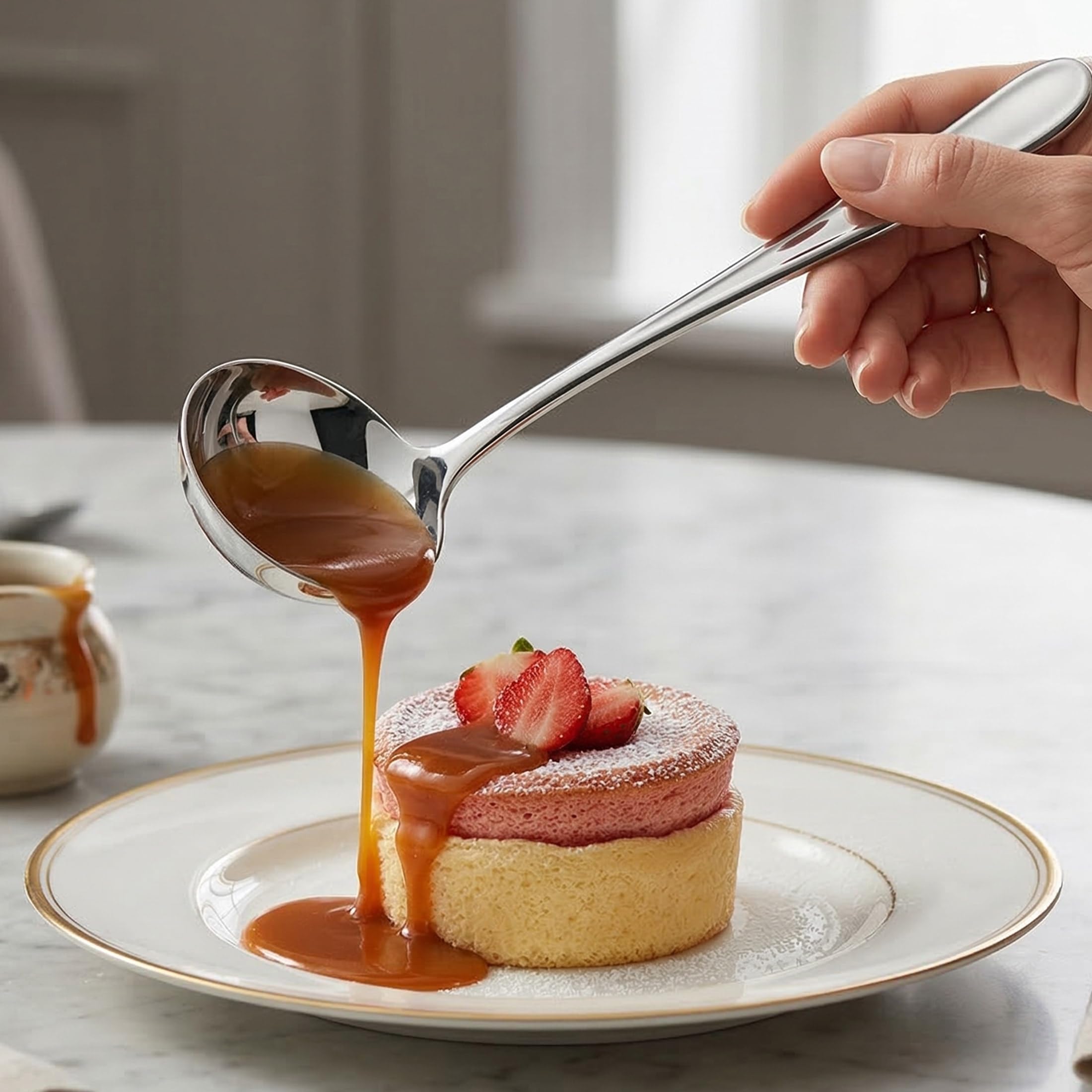 Royalrose Gravy Ladle - Stainless Steel -8 Royalrose Gravy Ladle - Stainless Steel -8