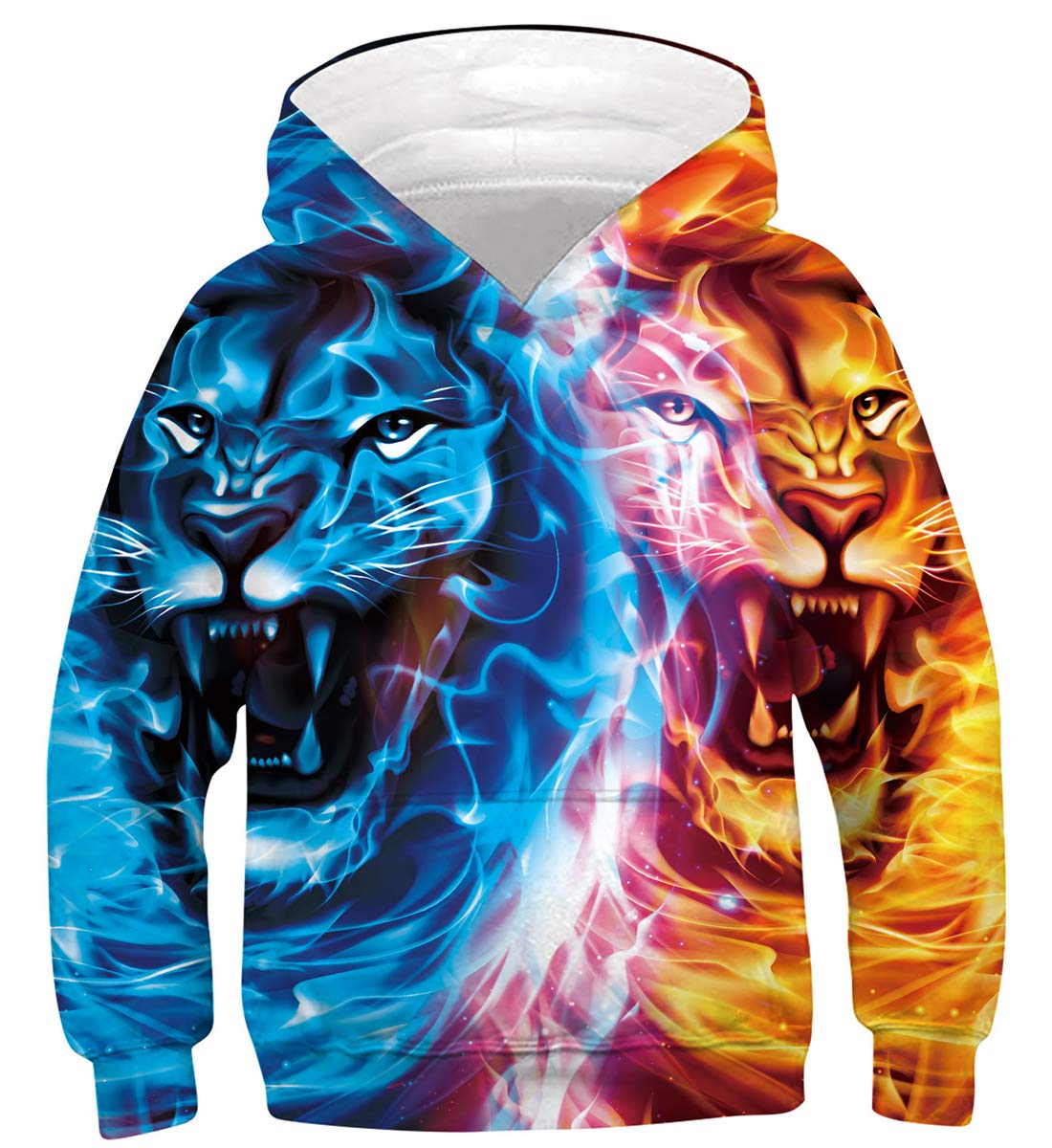 Belovecol Boys Girls Hoodies 3D Novelty Pullover Kids Funny Pullover Sweatshirts Long Sleeve Hooded with Pocket for 6-16 Years — view 6