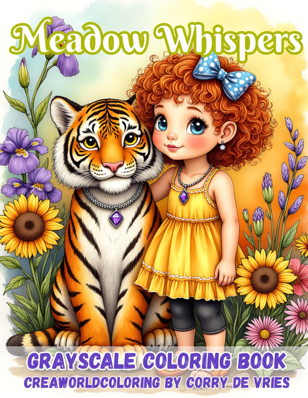 Meadow Whispers: A Whimsical Coloring Journey Through Gentle Nature & Animal Friends