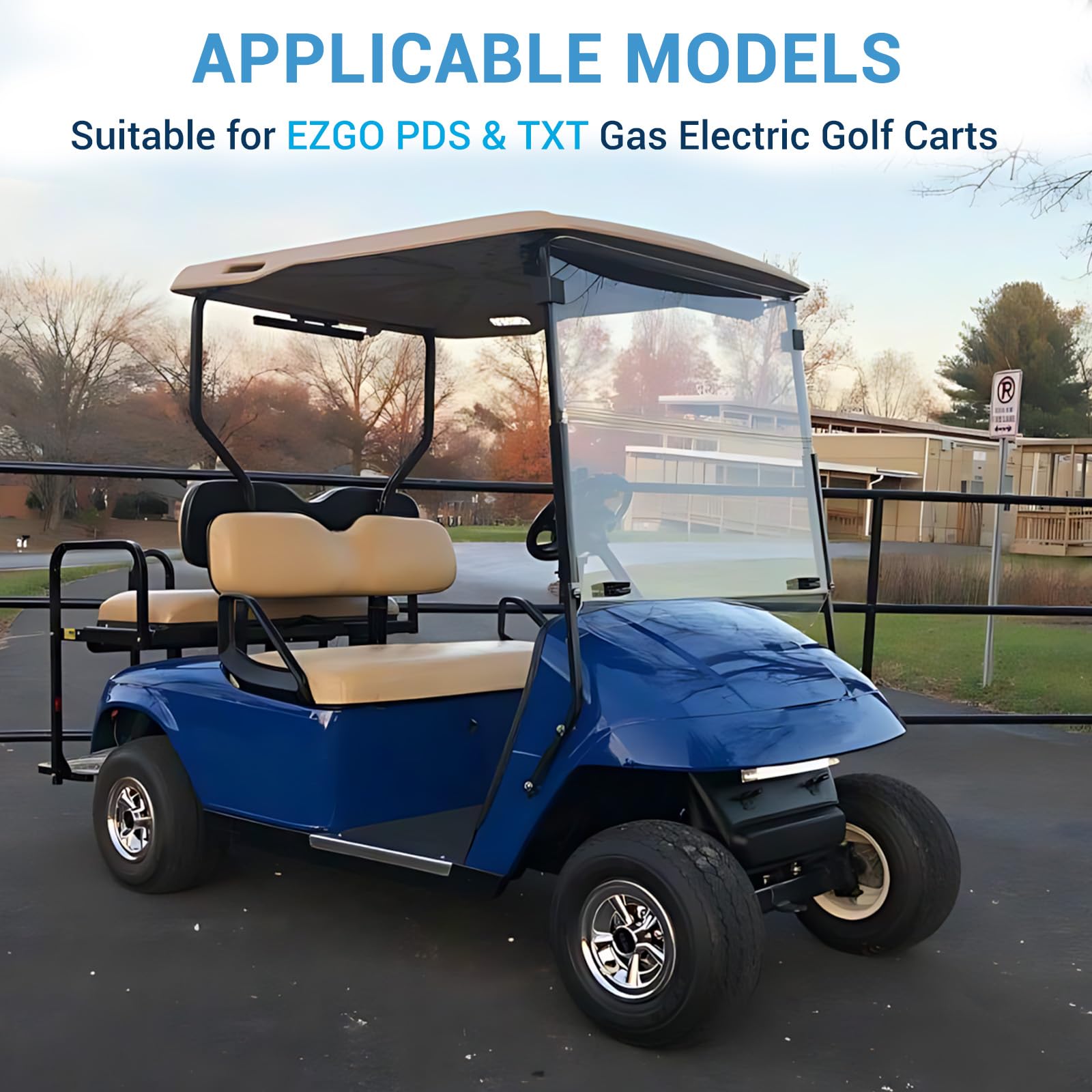 CartClan Rear Leaf Spring Bushing Kits with Screw Nut for EZGO PDS&TXT Gas Electric Golf Carts OEM#70289-G02/14158-G1